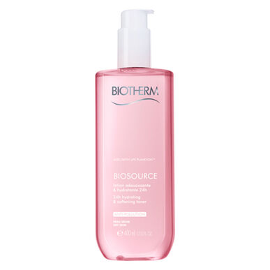 Biotherm Biosource Kalmerende Lotion voor Droge Huid, Hydraterende Toner tegen Vervuiling, 400 ml
