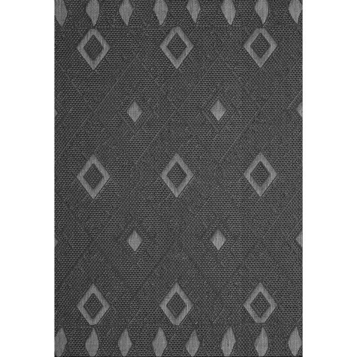 Tapis d'extérieur - VIMODA - 160 cm - Gris - Synthétique - Anti-salissure