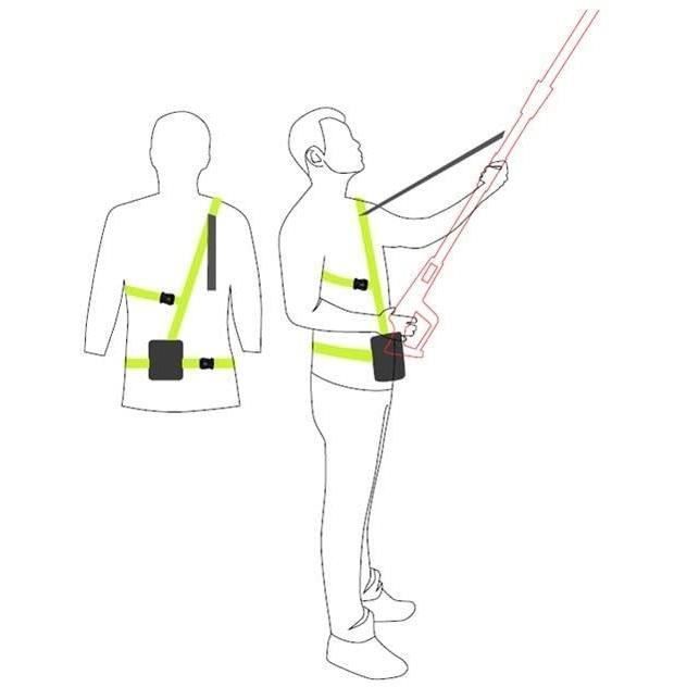 RYOBI - Tagliasiepi a palo da 450 W - Lame da 45 cm - Interasse lame 20 mm - Tubo di prolunga da 65 cm incluso - RPT4545E