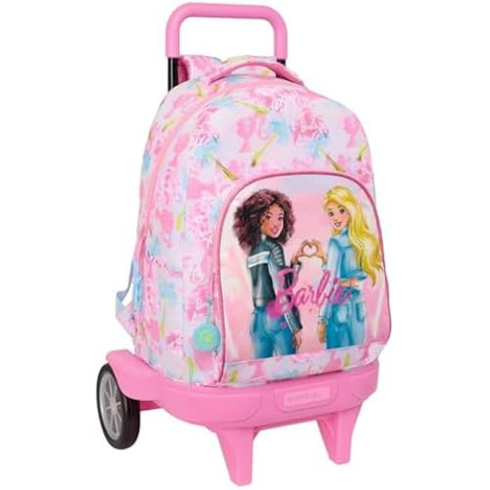 Mochila con ruedas - SAFTA - BARBIE PAINTERLY - Compacta - Desmontable - Rosa