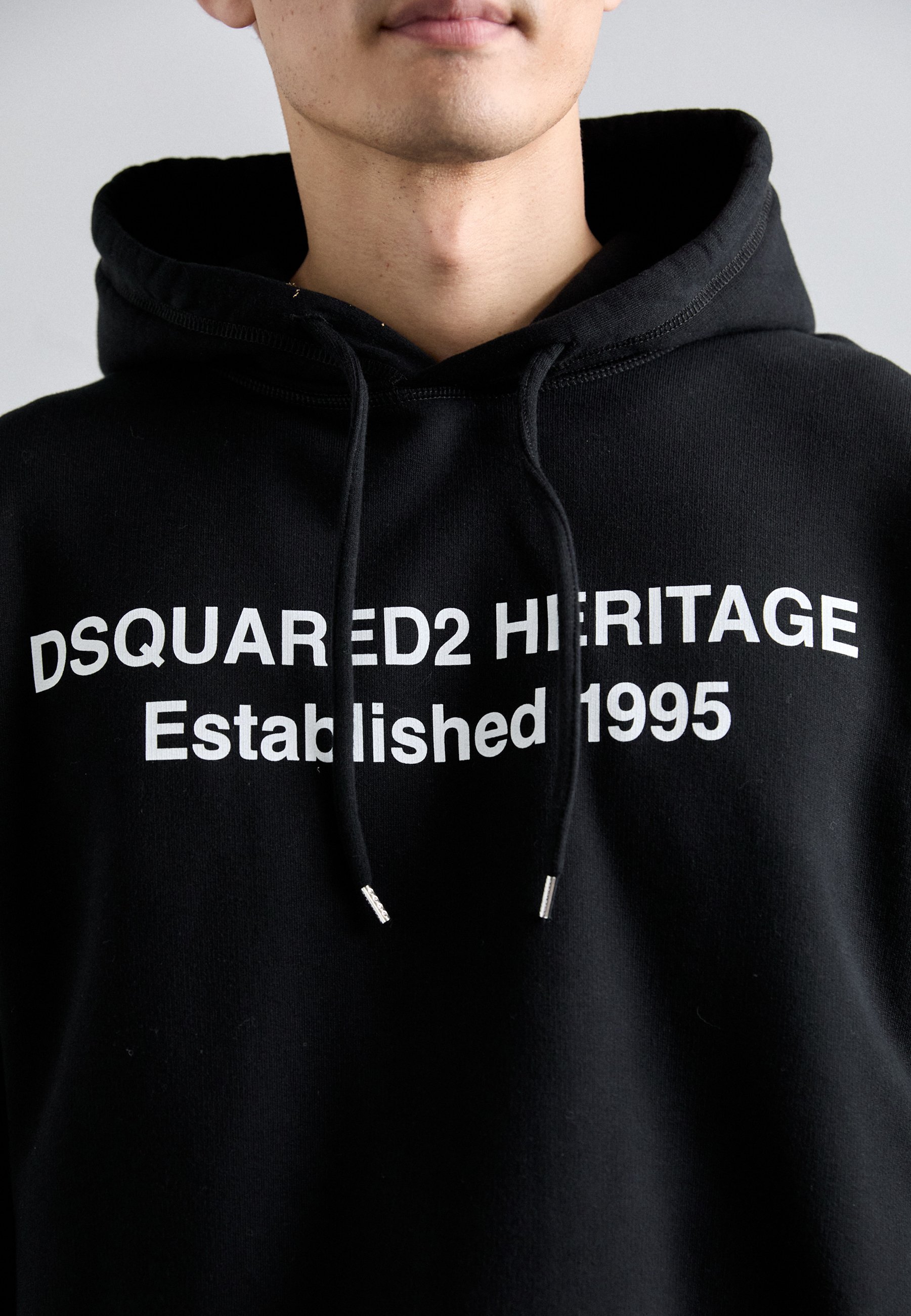Sweat à capuche Dsquared2 coupe décontractée - Noir