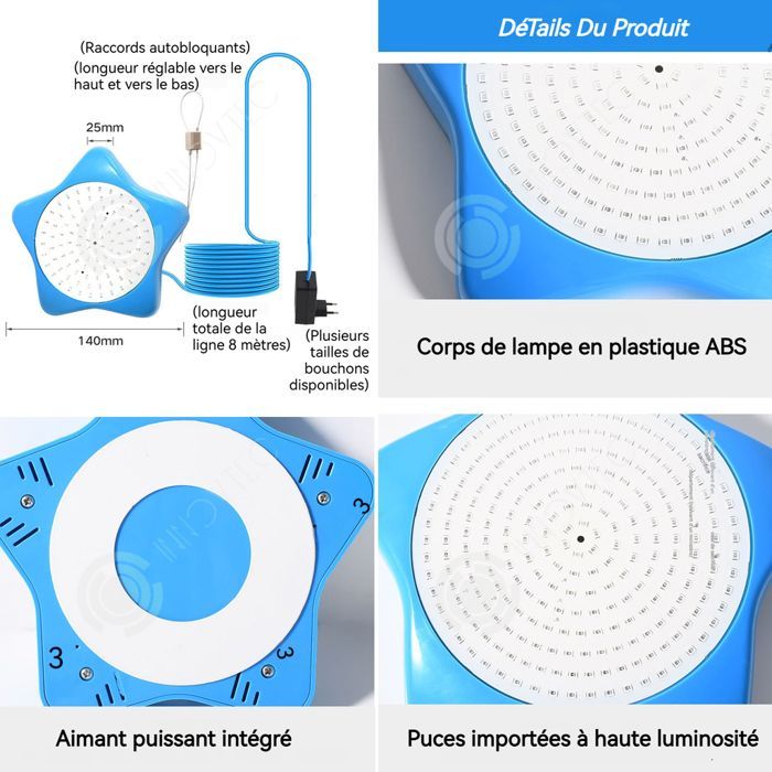 Lámpara de piscina INN, 1 unidad, 10 W, LED colgante magnética para piscina con control mediante aplicación inteligente.