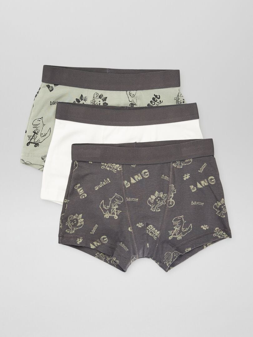 Set van 3 boxershorts - GRIJS