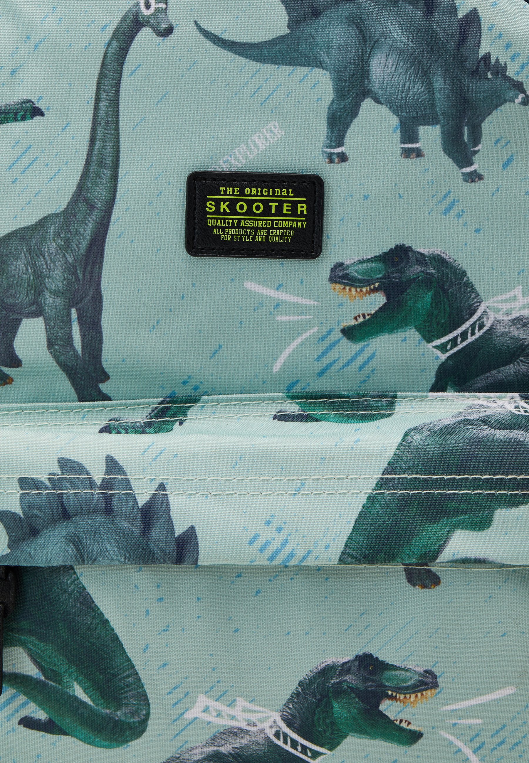 Kidzroom RUGZAK SKOOTER DINO EXPLORER UNISEX - Rugzak - blauw