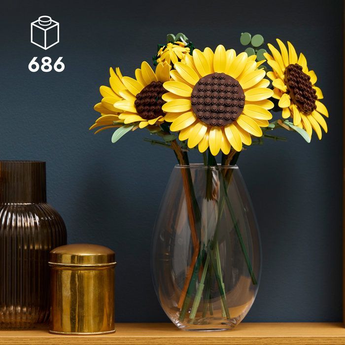 LEGO Botanicals 11502 Le Bouquet de Tournesols - Set de Fleurs Artificielles pour Adulte