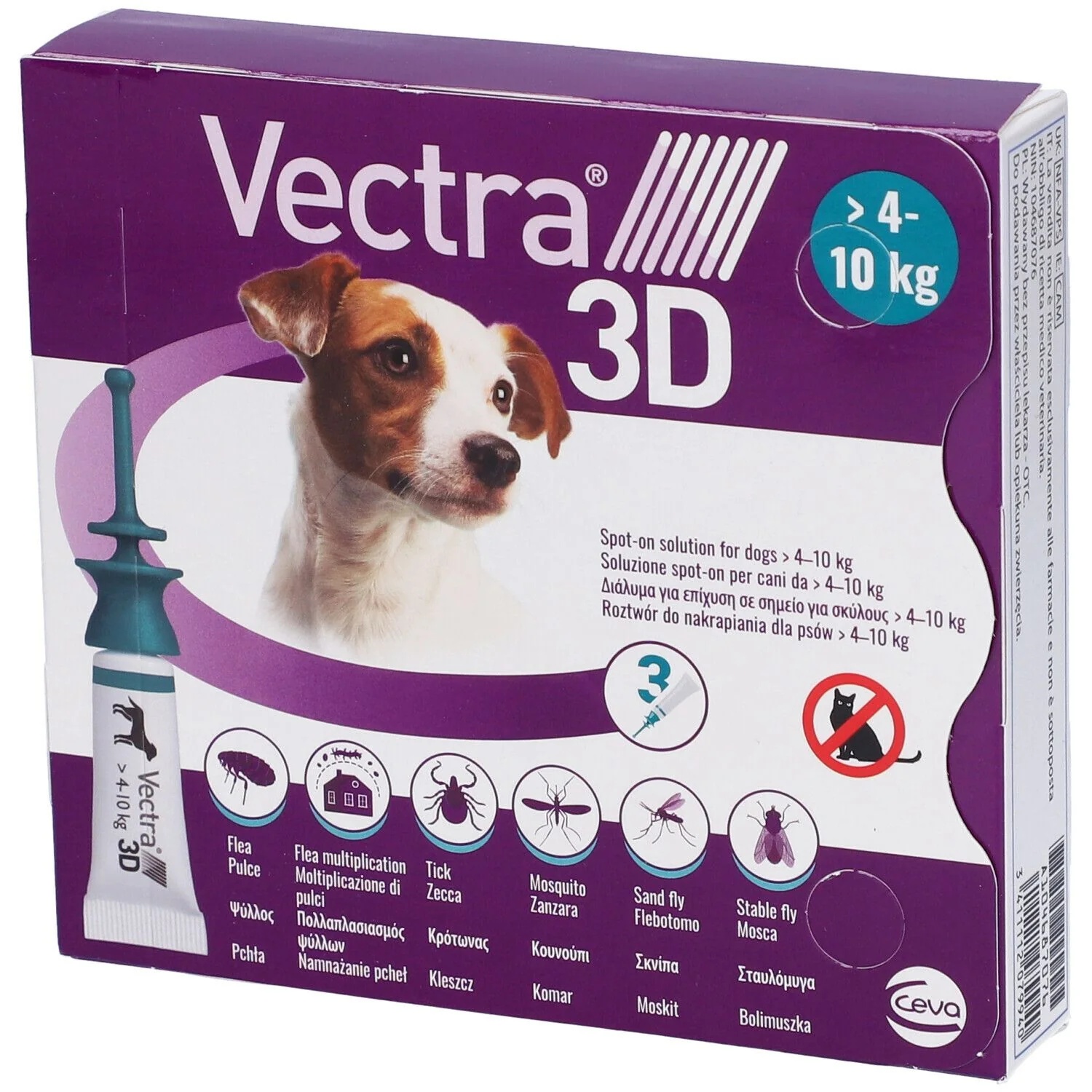 VECTRA Vectra 3D 3 pipetas verdes 410 kg