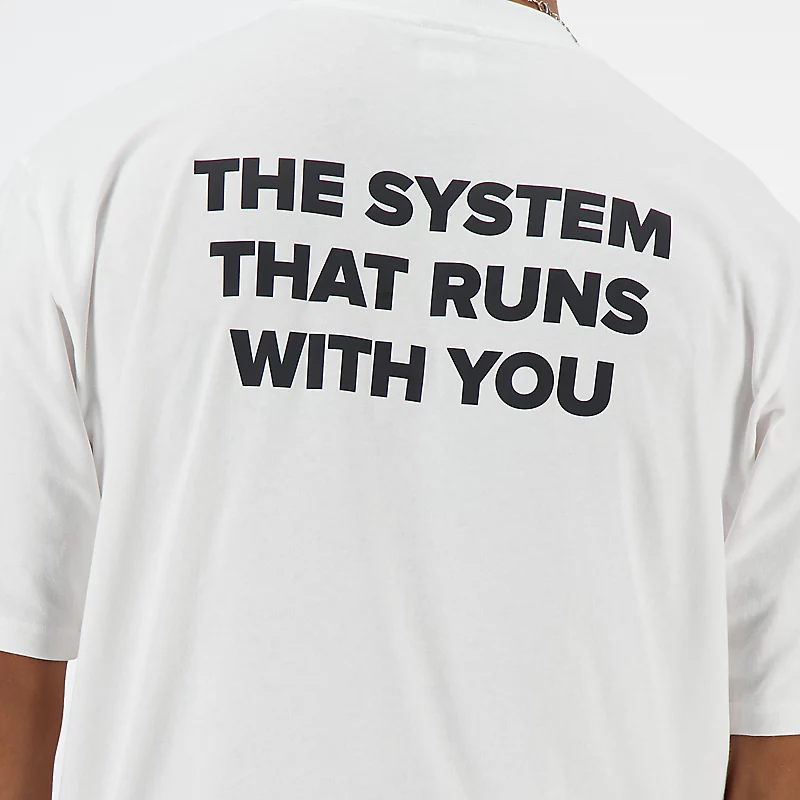 Oversized T-shirt voor heren - WIT