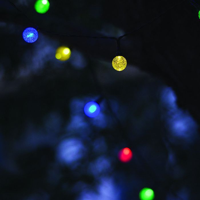 Guirnalda de luces solares para exteriores - LUMISKY - FESTY COLOR - 20 bombillas LED - Multicolor - 5,8 m