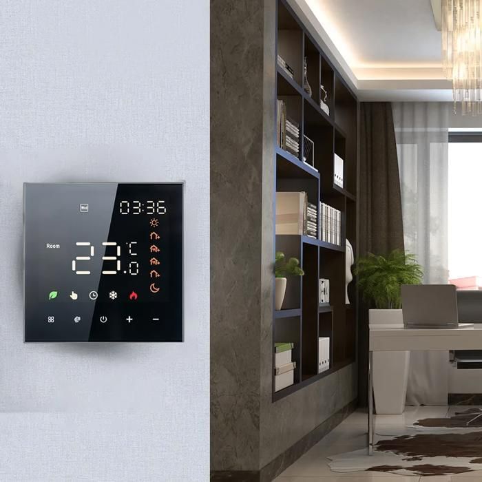 Thermostat intelligent - YYV - 16A - Écran LCD tactile - Programmable - Mural