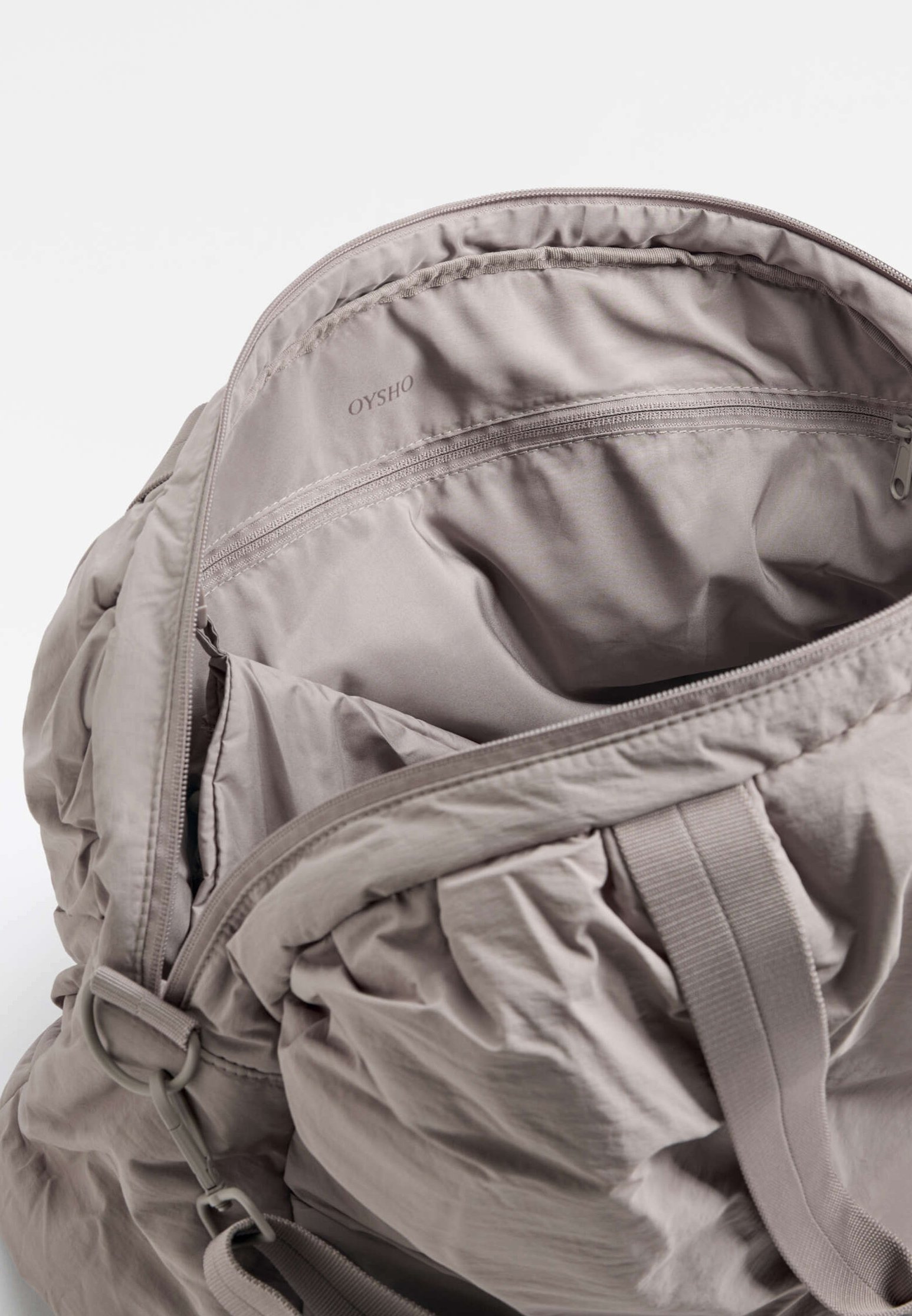 OYSHO RUCHED - Borsa da viaggio - grigia