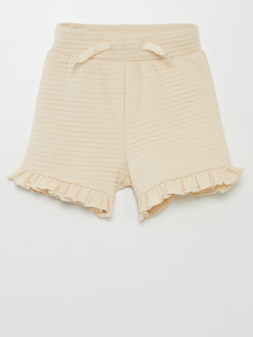Conjunto de camiseta estampada + shorts de malha - 2 peças - VERDE