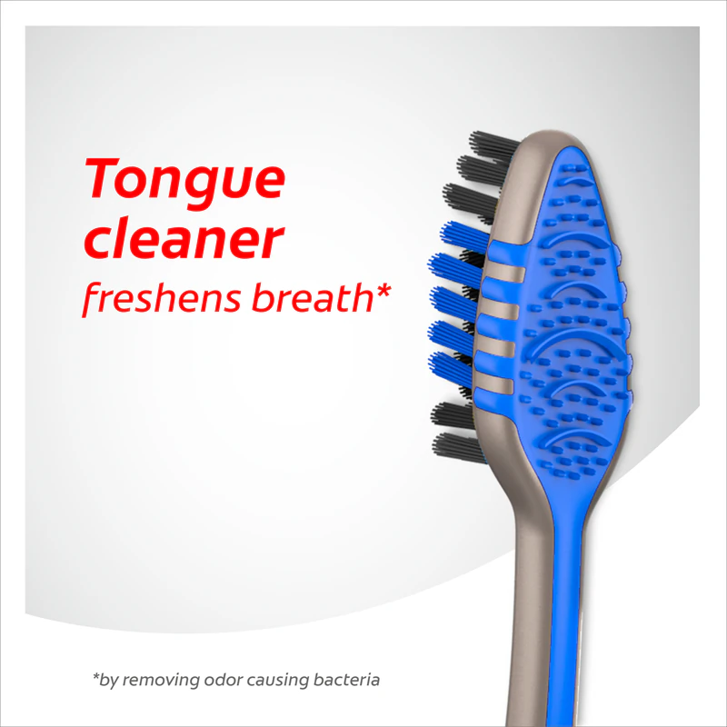 Escovas de dentes Colgate Zig Zag Charcoal tamanho médio