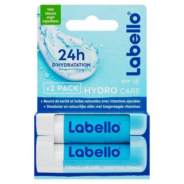 Labello Duo Hydro Care Lippenbalsem<br>2 x 4,8g