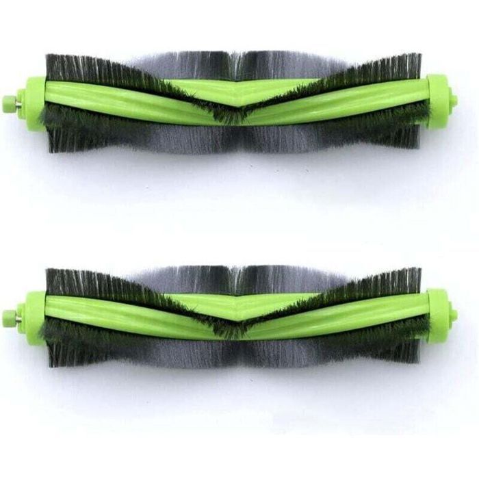 Lot de 2 rouleaux principaux et brosse centrale pour accessoires d'aspirateur robot R1138 / R111840