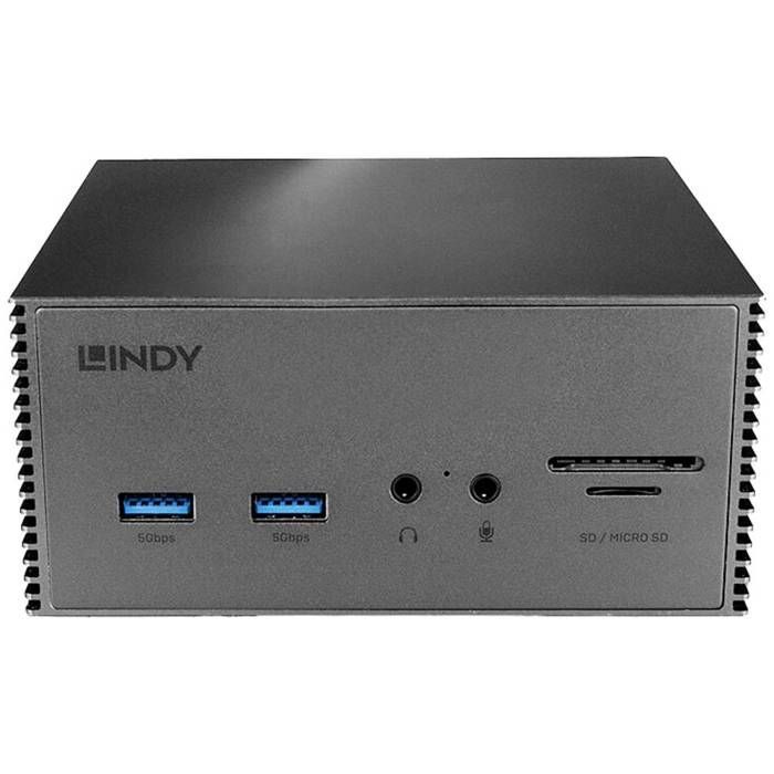 LINDY USB-C® dockingstation 43378 Geschikt voor de volgende merken: universele USB-C®-voeding, geïntegreerde kaartlezer