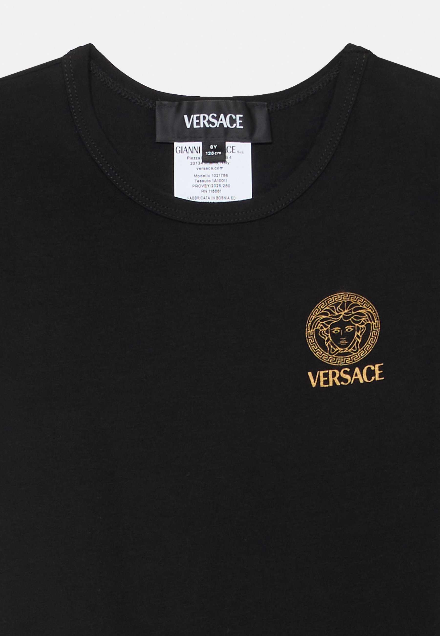 Versace TOPEKA STRETCH NEW LOGO UNISEX 2 PACK - Triko s potiskem - black/grey
