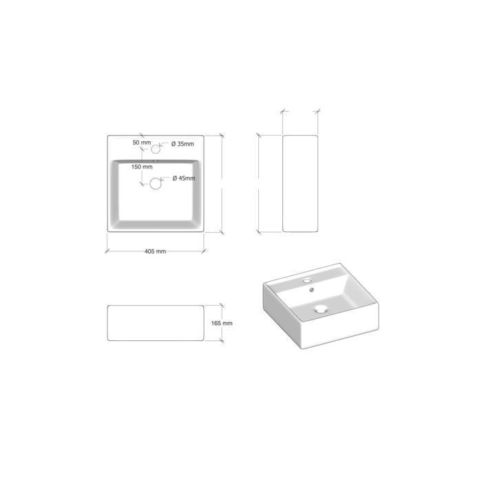 Set de salle de bain double vasque 8 pièces ASTRA blanc
