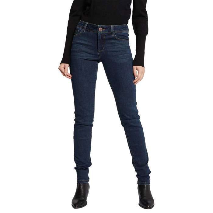 Jeans Slim Marine Femme Morgan Pom
