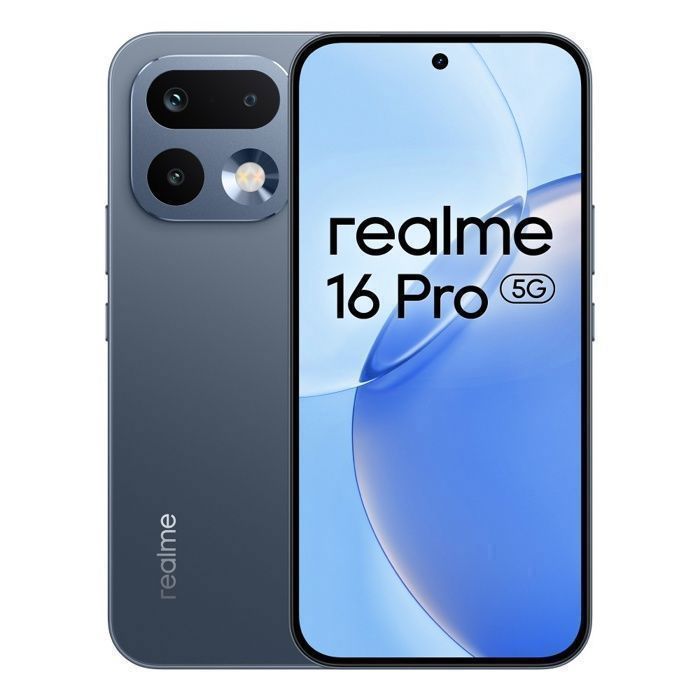 Smartphone Realme 16 Pro 5G 8GB+512GB Cinza 200MP 6500mAh IP69 AMOLED 144Hz