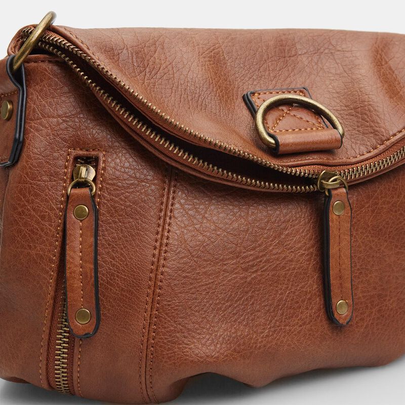 Borsa a spalla da donna effetto pelle