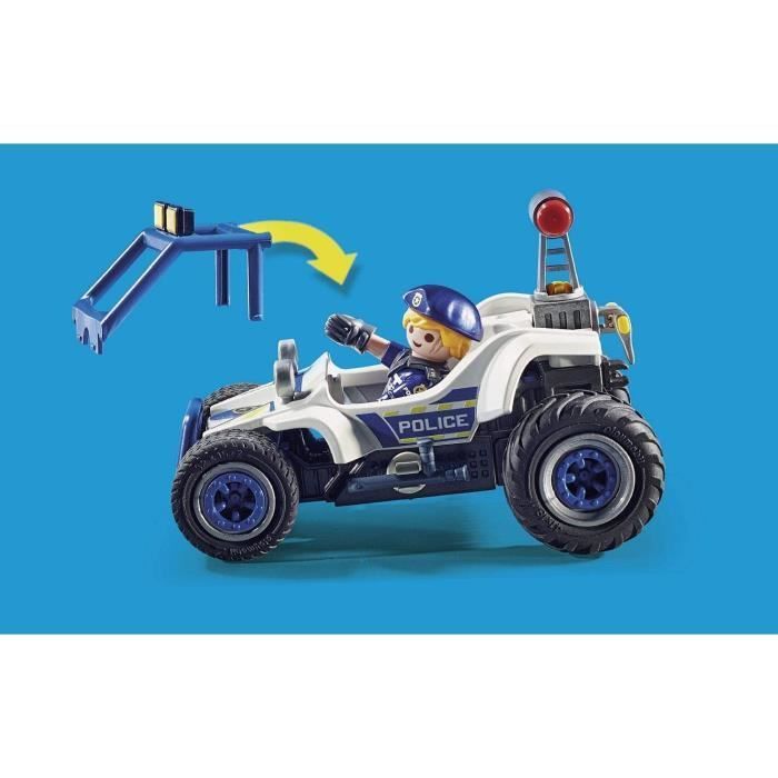 PLAYMOBIL - 70570 - Policier avec voiturette et voleur à moto - Matériaux mixtes - Multicolore - Mixte