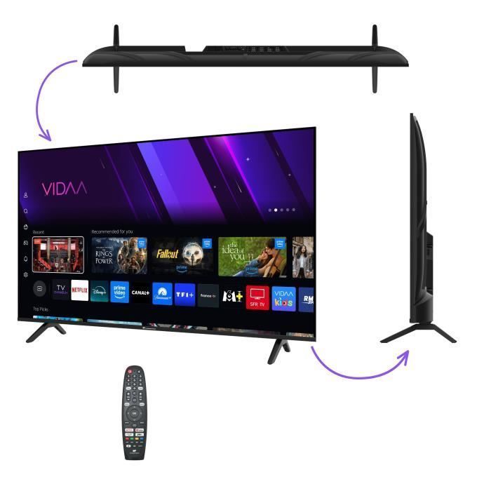 Televisor LED UHD - Continental Edison - 55
