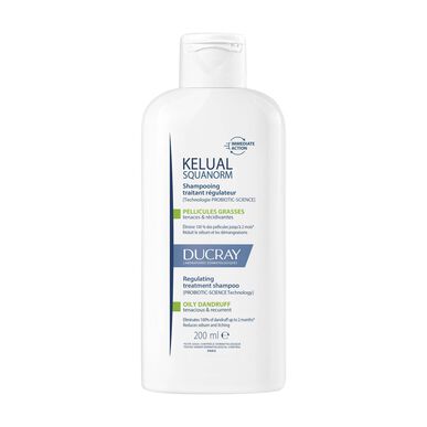 Ducray Kelual Squanorm -hilsettä hoitava shampoo rasvaiselle hilseelle 1 kpl 1 kpl
