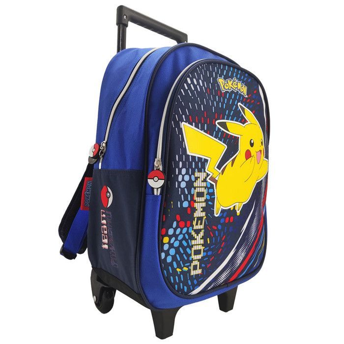 Mochila con ruedas de Pokémon Pikachu con 1 compartimento