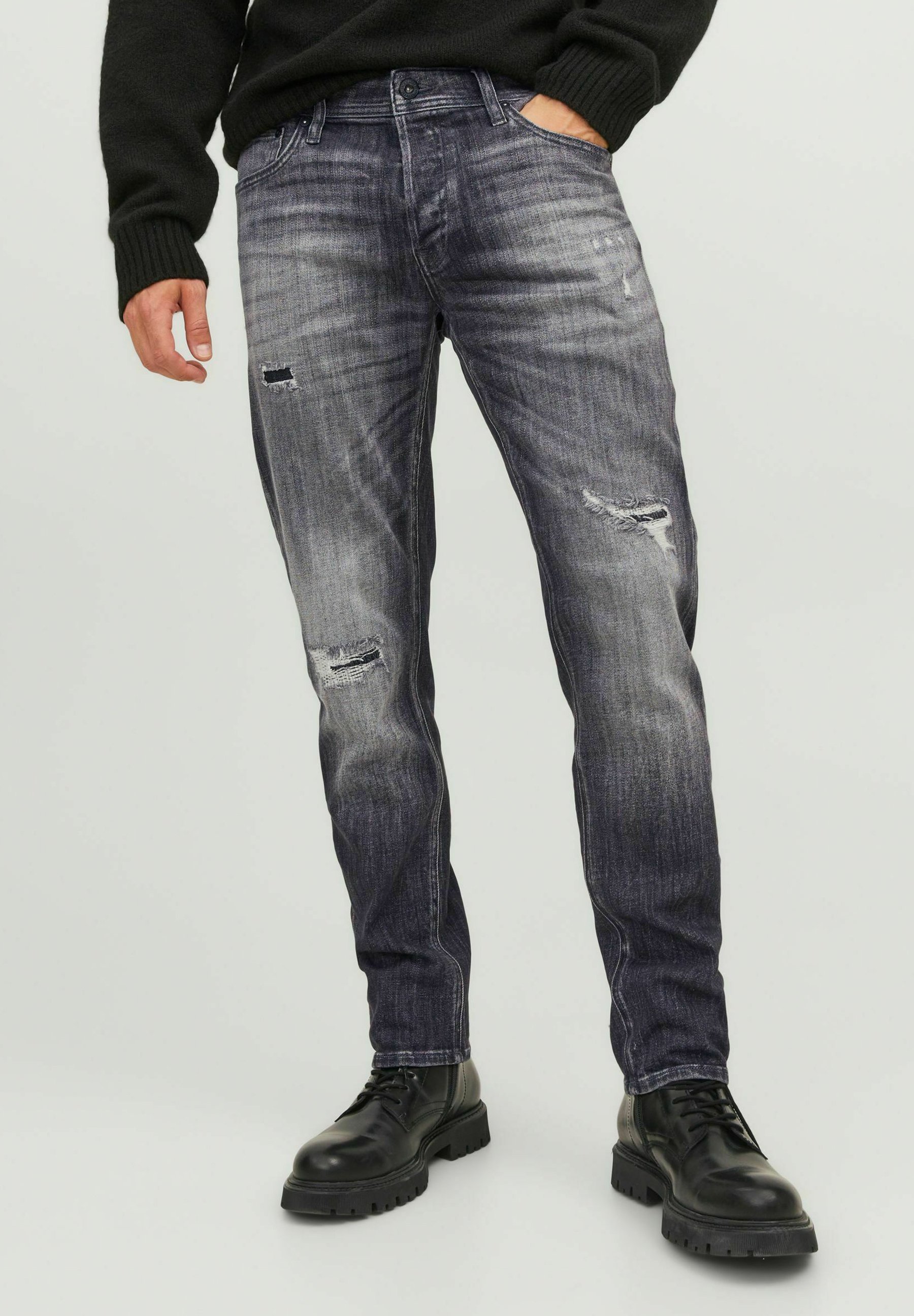 Jack & Jones JJIMIKE JJORIGINAL GE - Relaxte jeans - grijze denim