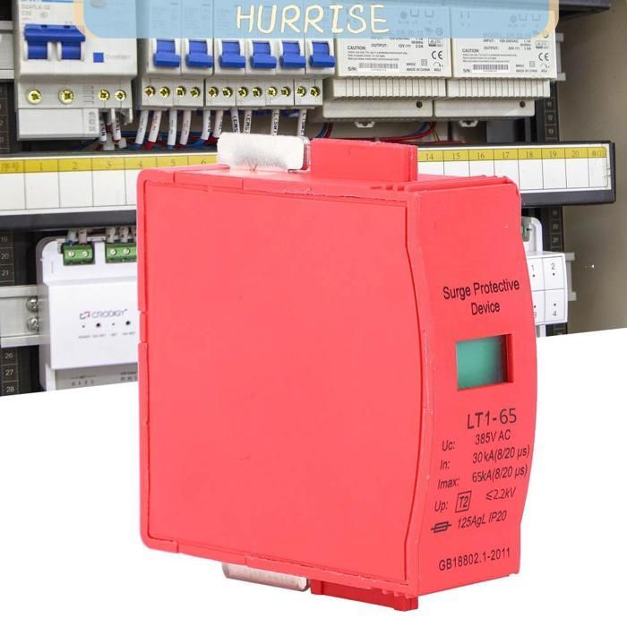 Tbest Protezione contro le sovratensioni domestiche, dispositivo di protezione contro le sovratensioni, scaricatore di fulmini per la casa, CA 385V per esterni automatico