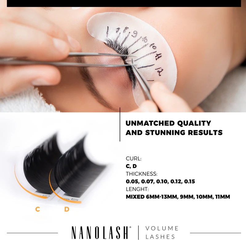 Umetne trepalnice Nanolash Volume Lashes
