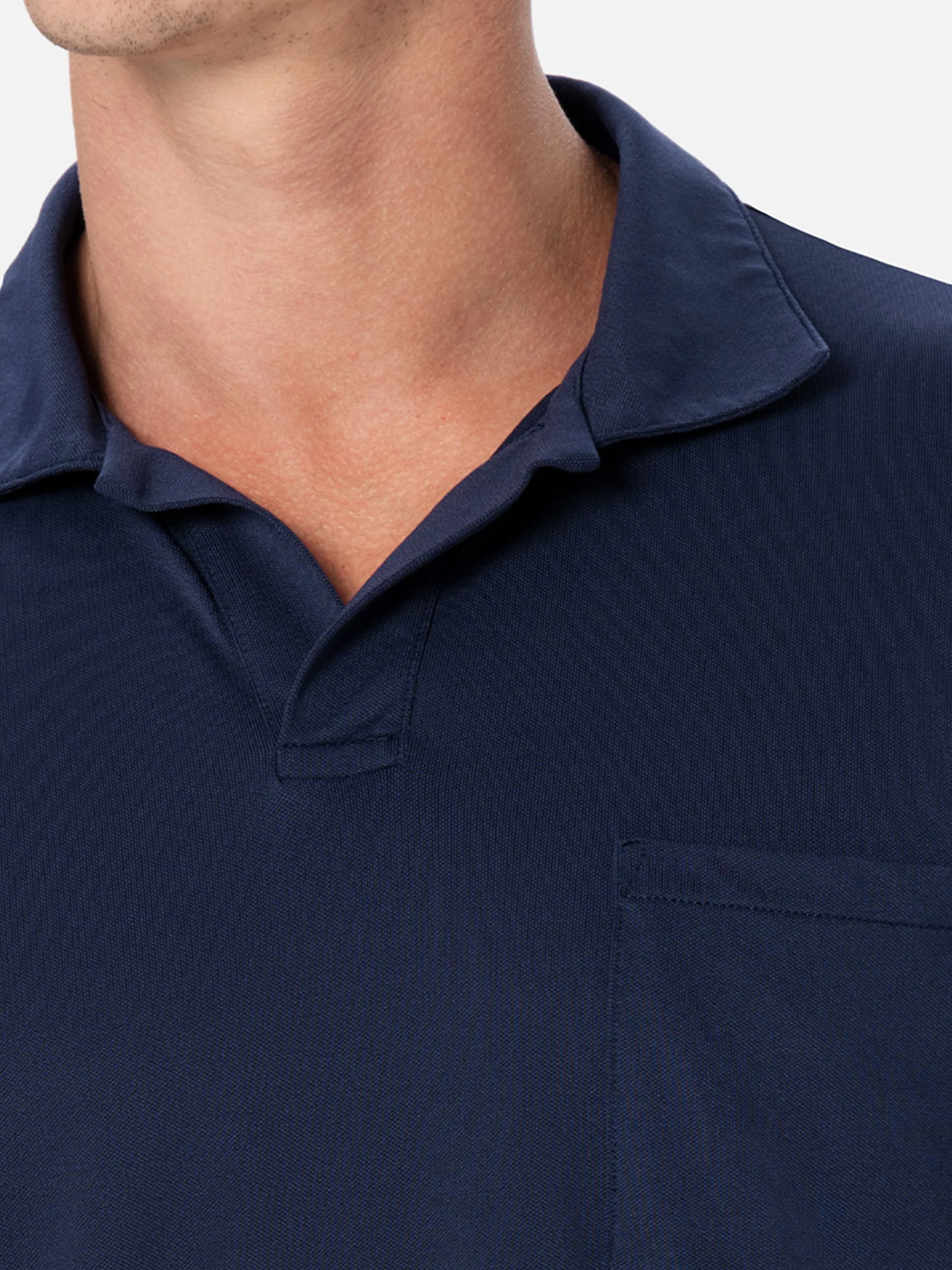 Camber marineblauwe polo van technisch piqué-materiaal voor heren
