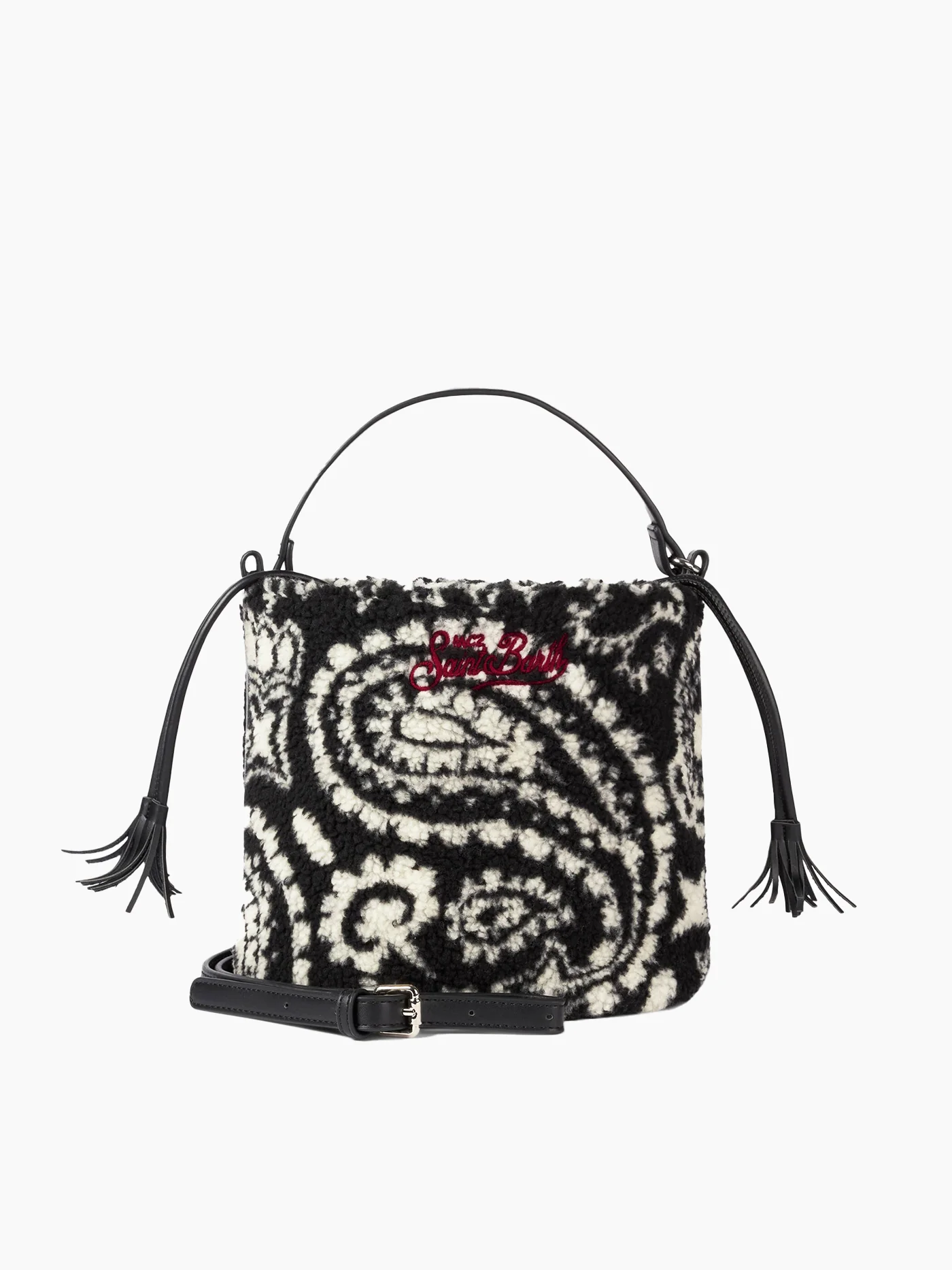 Sac seau en sherpa à imprimé bandana