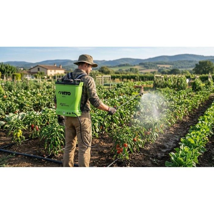 VITO 12V/8AH Lithium Battery Electric Sprayer, 16L, 6 bar, Charger, for Gardens, Roofs
