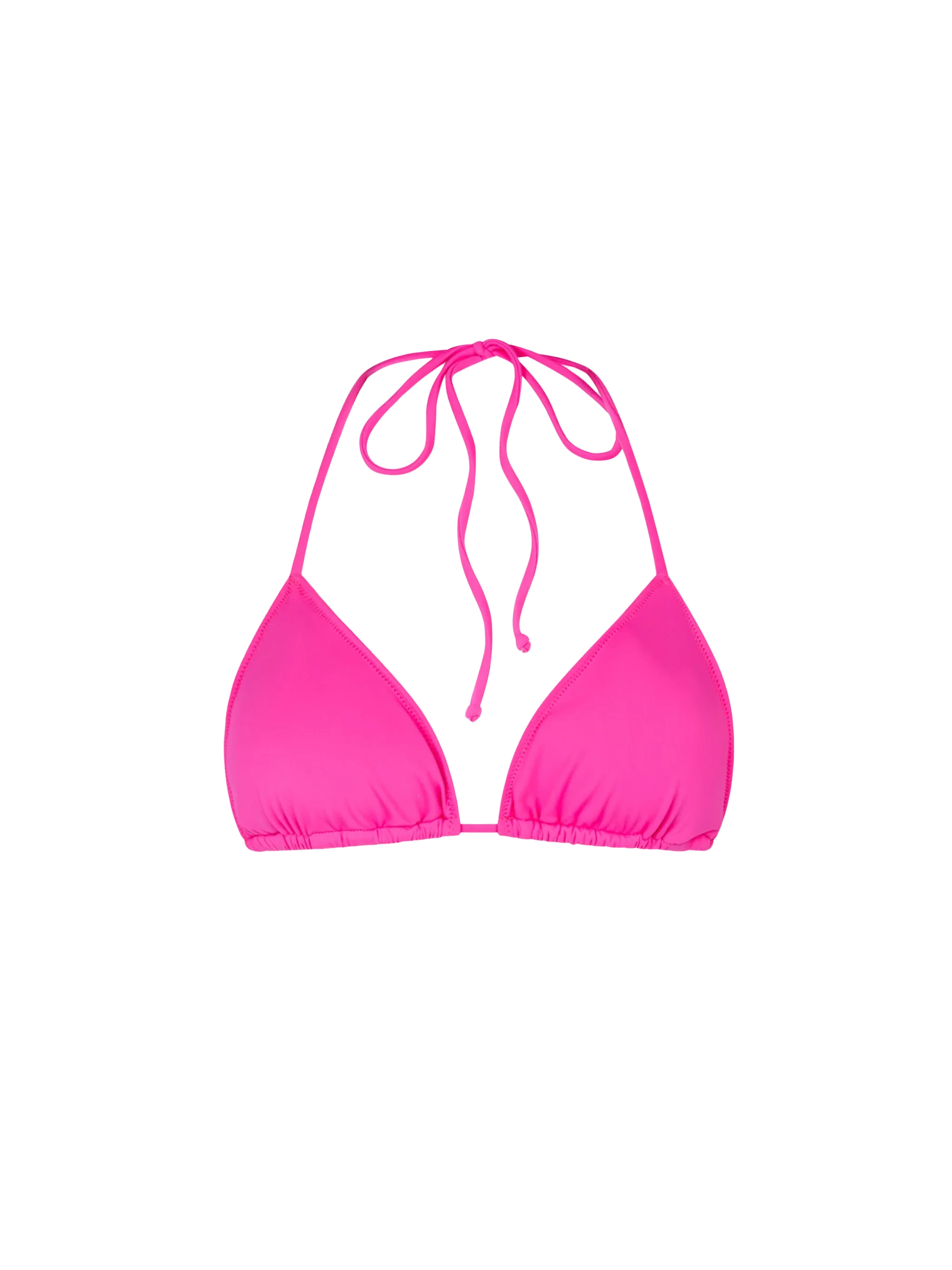 Top triangular fucsia para mujer
