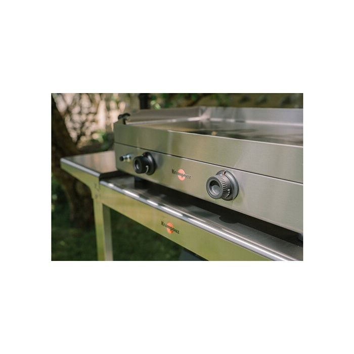 Plancha gaz Krampouz Saveur Double PFSV2MA-KR 3400 W Inox