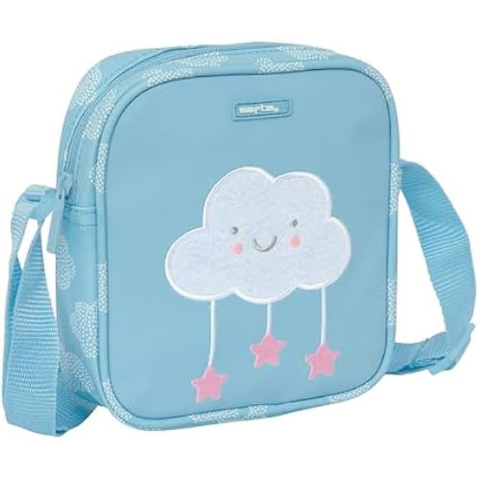Bolso bandolera infantil - Safta - PREESCOLAR NUBE - Blanco - Sintético - Con cremallera
