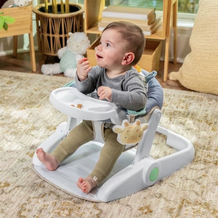 INGENUITY Casi de Zebra, Baby Leerstoel - biedt ondersteuning voor de baby, babycadeau