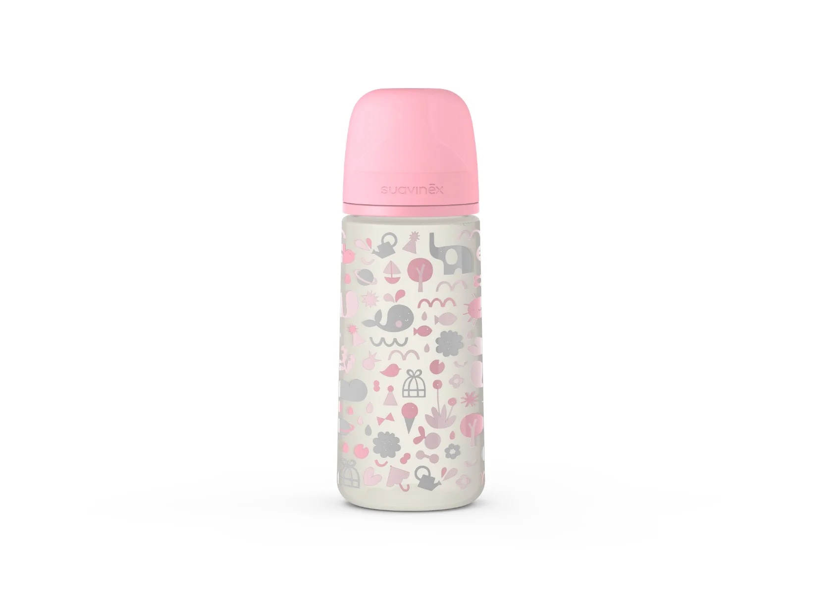 Mamadeira Suavinex Memories SX Pro de silicone rosa 360 ml