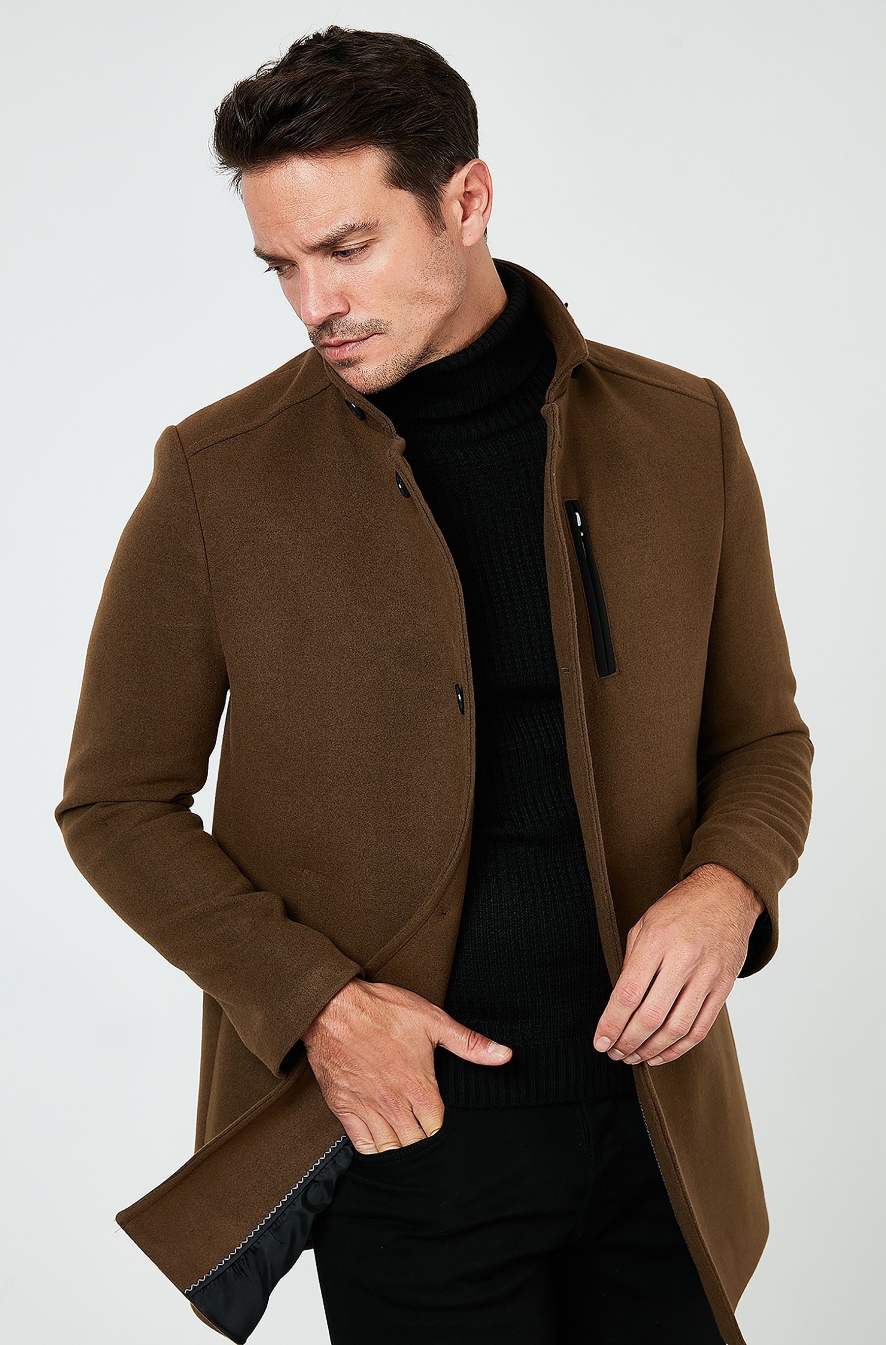 Buratti Lyhyt takki - nuuskanpunainen
