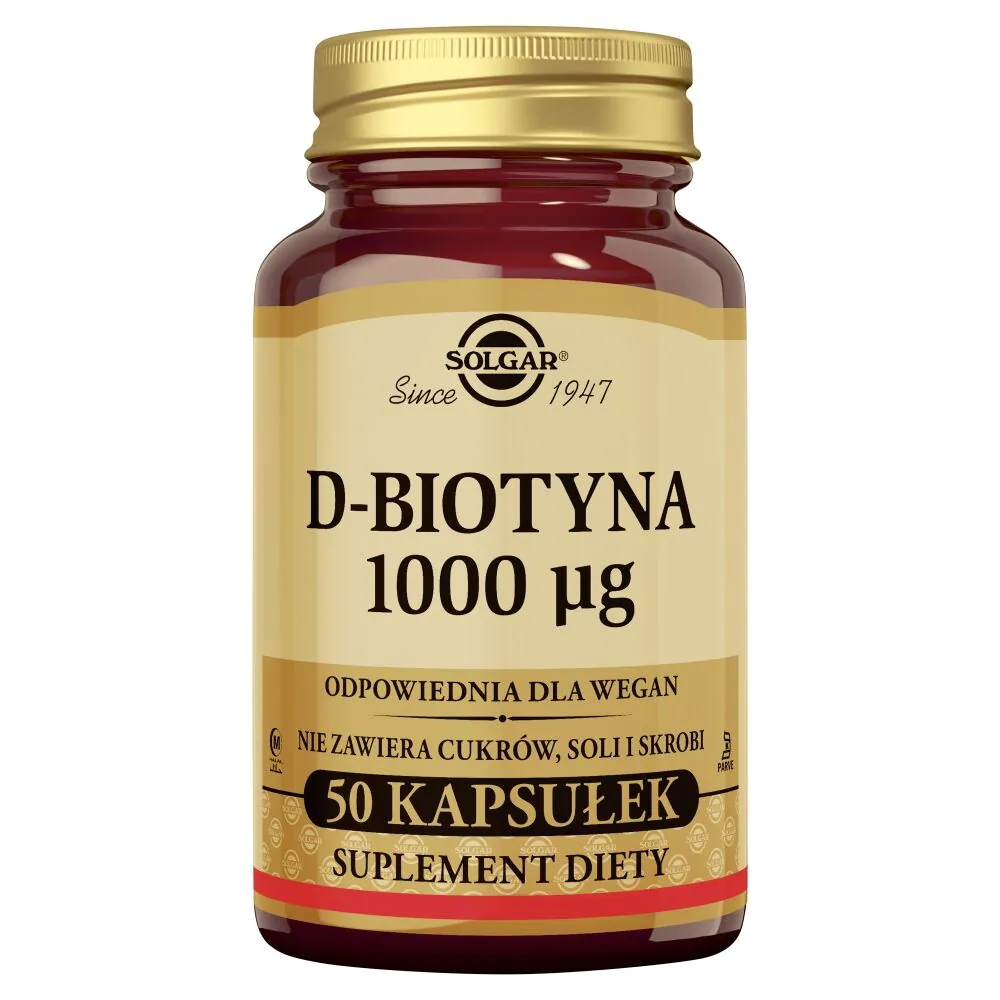 Solgar D-biotyna 1000 mcg tabletki