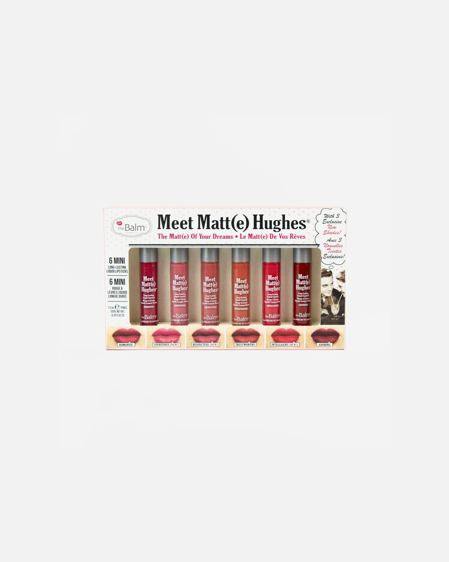 „theBalm“ lūpų dažų rinkinys „Meet Matte Hughes“ (12 vnt.)