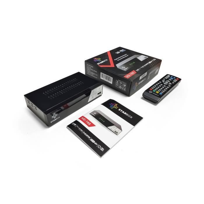 Decodificador TNT HD - STAR BOX - DVB-T2 - H.265 - Full HD 1080p - USB, HDMI, SCART