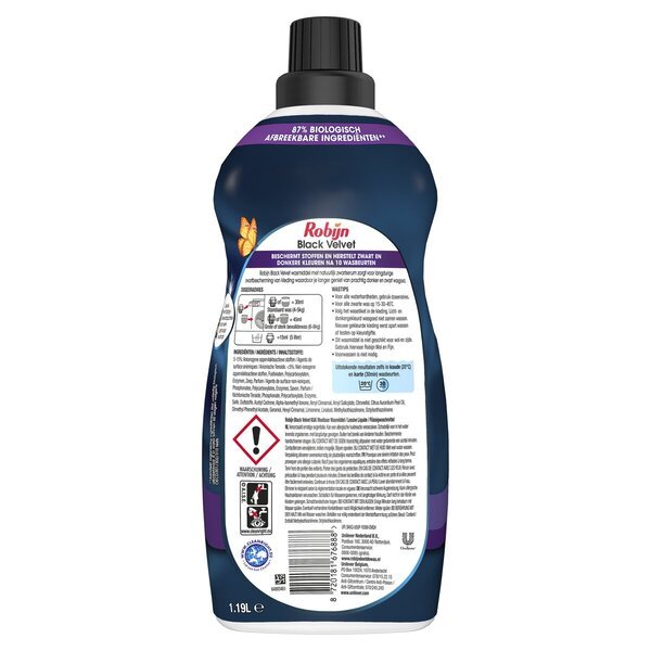 Robijn Classics Mali i Snažni Tečni Deterdžent za Crni Velvet<br>2 x 1190ml, 78 pranja