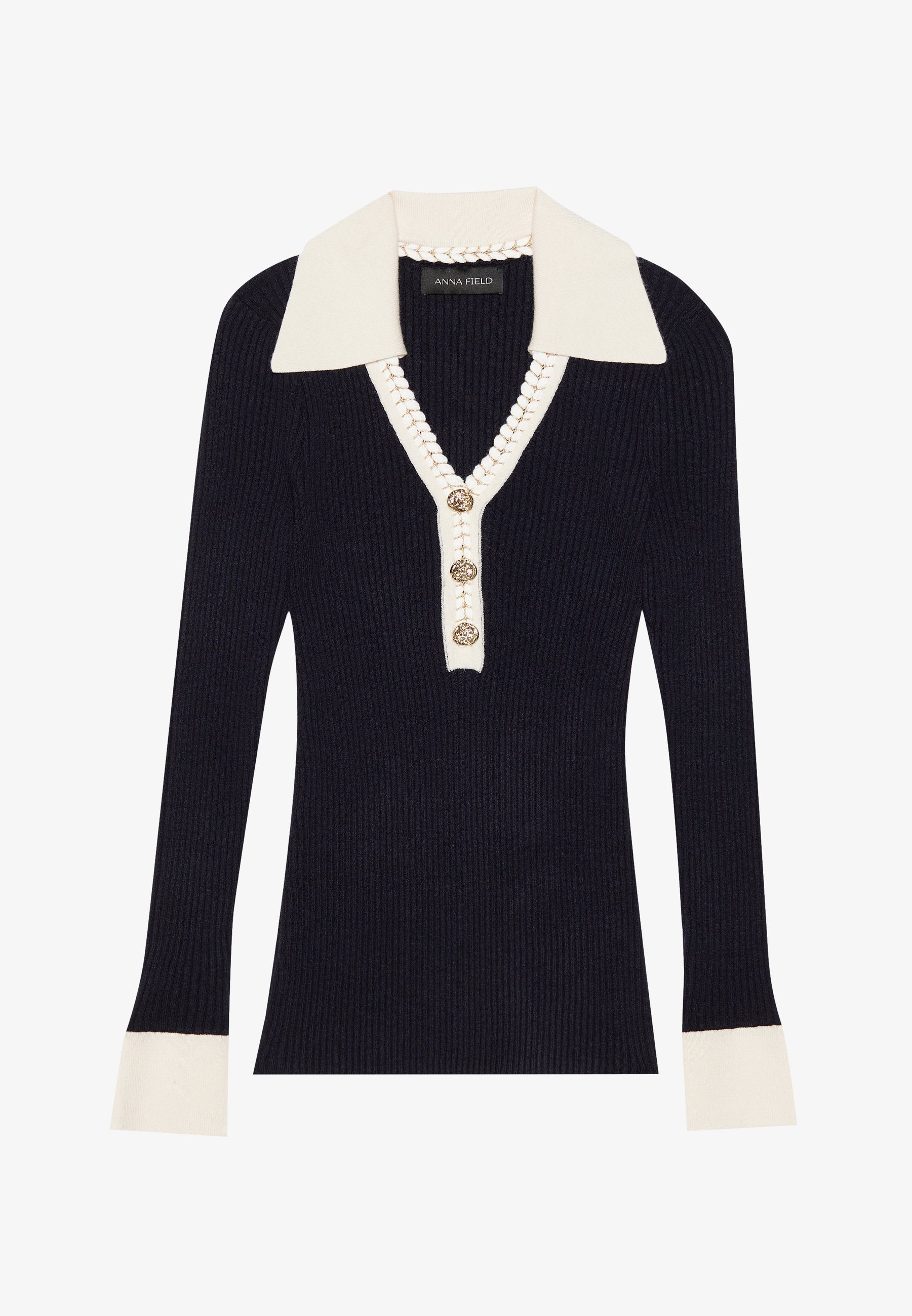 Anna Field Jumper - dark blue/off white