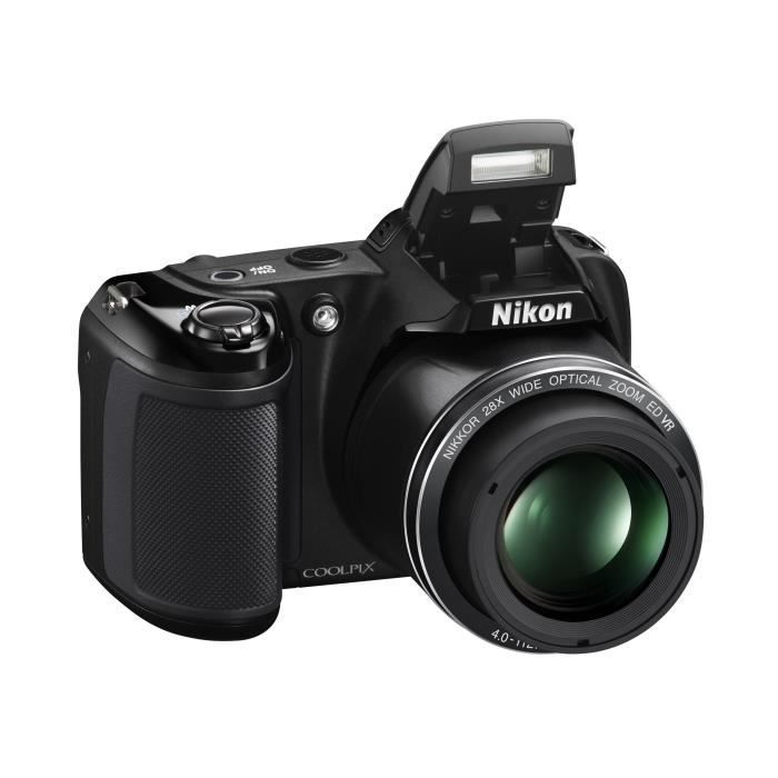 NIKON COOLPIX L340 Schwarze Bridge-Digitalkamera