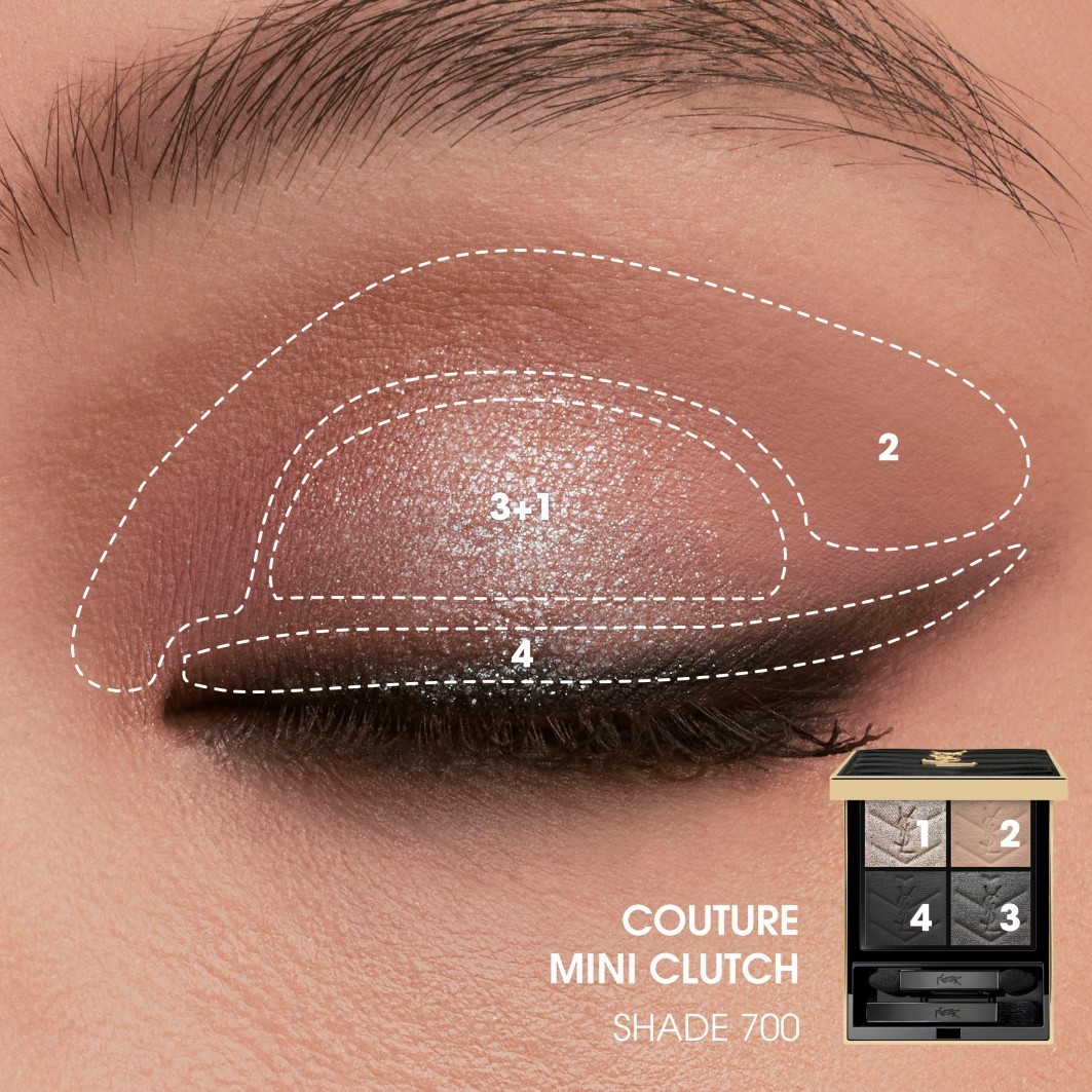 Yves Saint Laurent akių šešėliai „Must-Haves Couture Mini Clutch“ – 5 g