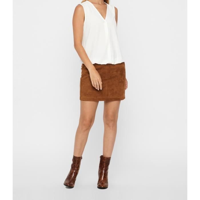 Saia VERO MODA Minissaia - Feminina - Conhaque