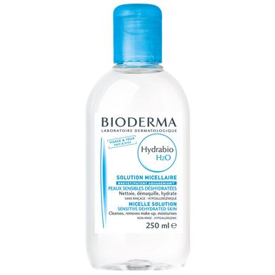 Bioderma Hydrabio H2O Micellar Solution Micellar Water Cleansing Moisturizer för känslig hud 250 ml 250 ml