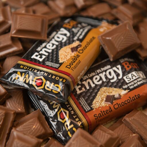 Energieriegel Crown Sport Nutrition Sabor Doble Schokolade, 12 x 60 g